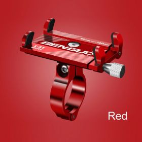 Aluminum Motorcycle Bike Bicycle Holder Mount Handlebar For Cell Phone GPS US (Color: Red)